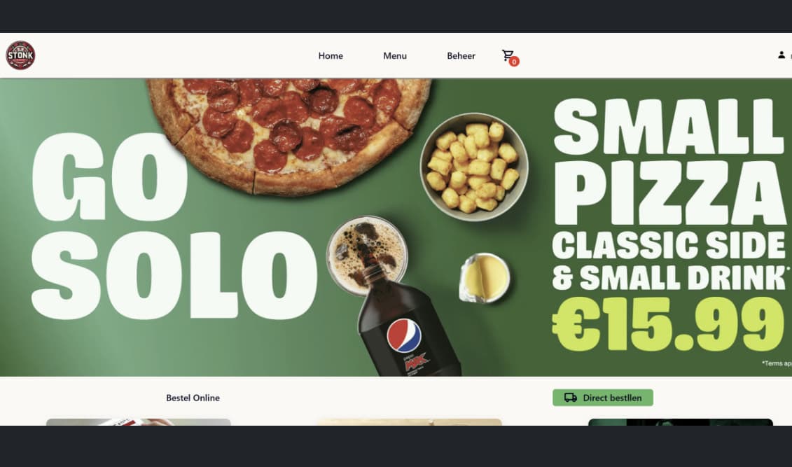 Pizza Bestel Website